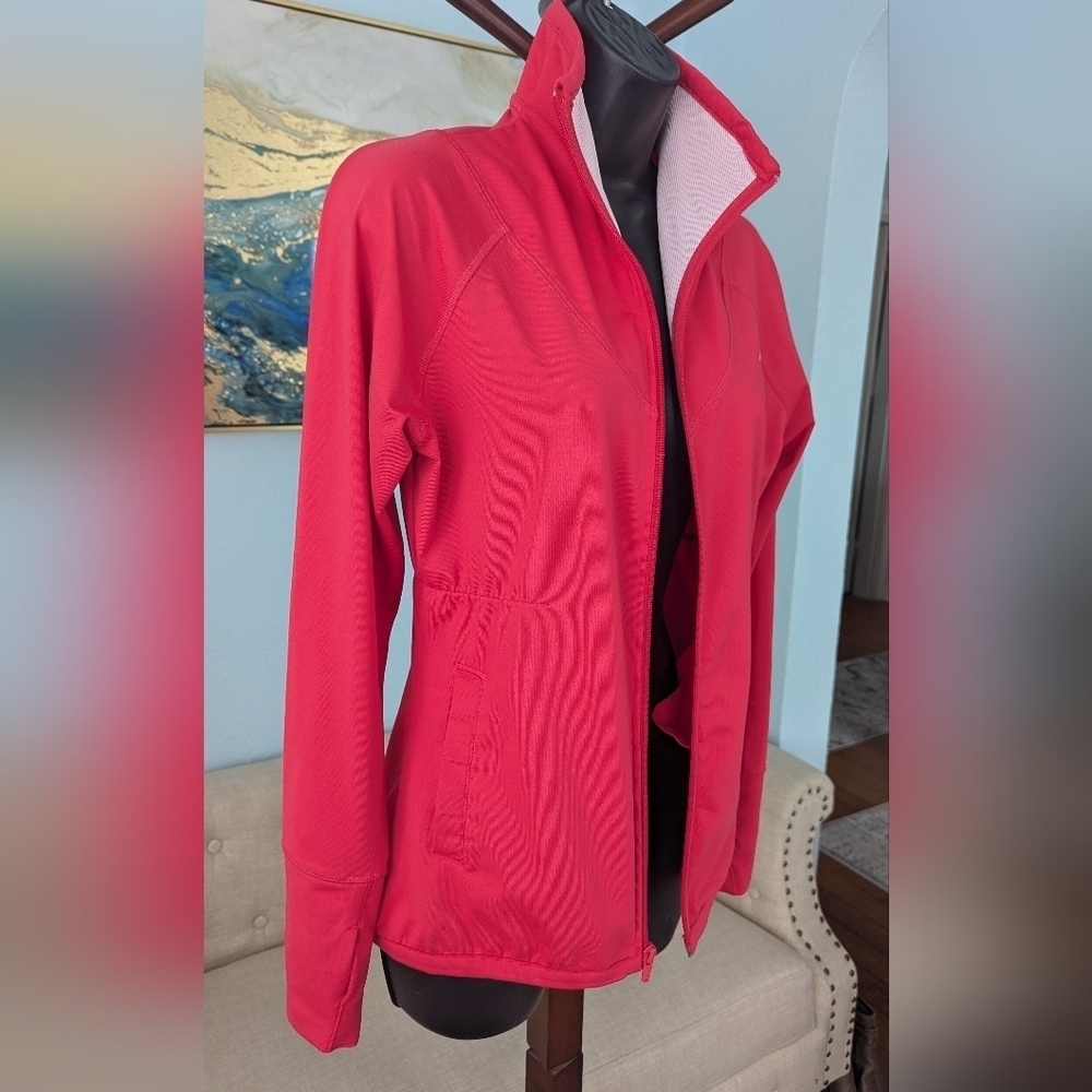 Adidas Climalite Full Zip Jacket Hot Pink Woman's  Size M - Picture 4 of 15